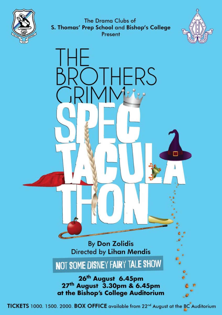 DramaSL's tweet photo. #TheBrothersGrimmSpectaculathon 26-27 #August2022 3:30/6:45pm @BishopsCollege #Auditorium #Colombo 3 #SriLanka. #Tickets Rs.1,000 upwards @ venue
-
SMS #DramaAlerts!
#Dialog #Airtel #Hutch users, type REG <space> DRAMASL and send to 77000

#lka #theatre #theater #drama #dramasl https://t.co/HPtNJIJkRZ