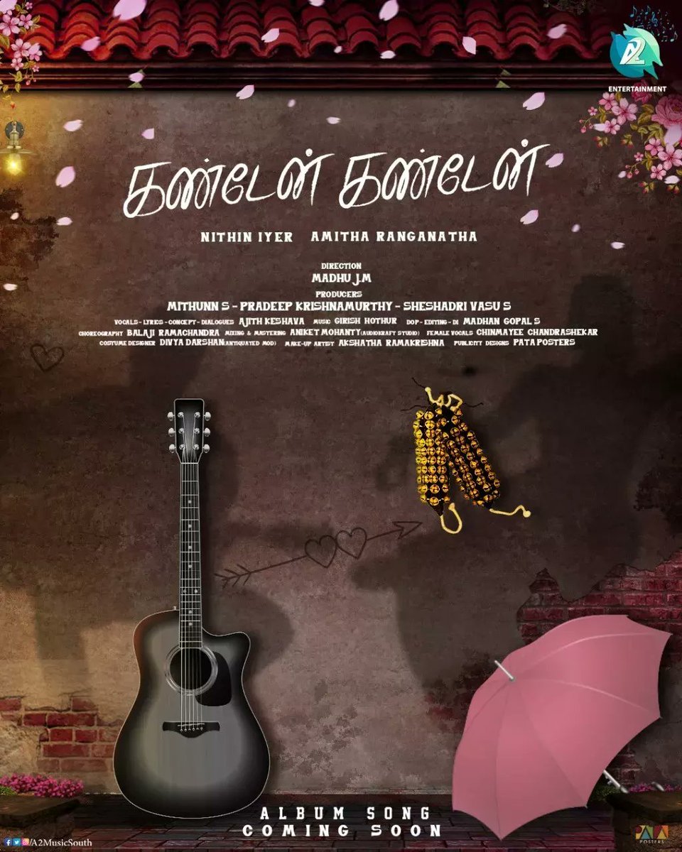 A2MusicSouth's tweet photo. #PadePade special album song will release in 3 launguages is coming soon!💥

Stay Tuned!!

#PadePade #Kannadaalbumsong #PadePadealbumsong #latestalbumsongs
#a2entertainment. https://t.co/V8va6s6rC7
