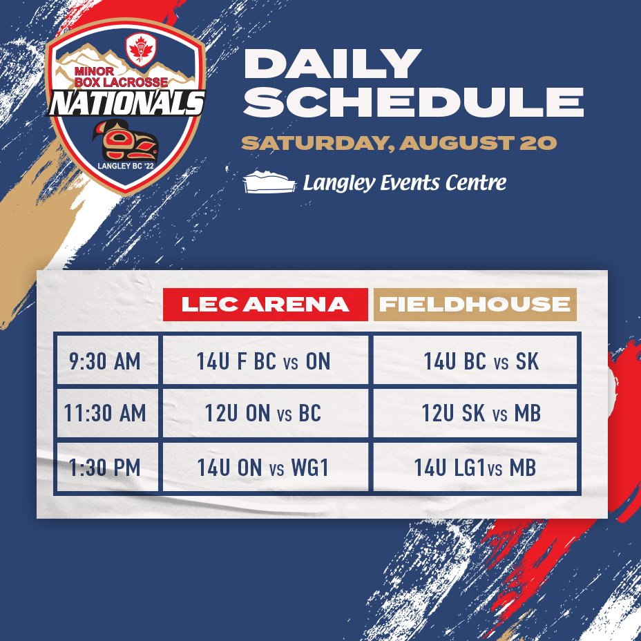 Langley Events Centre on Twitter "Final day of the Minor Box Lacrosse