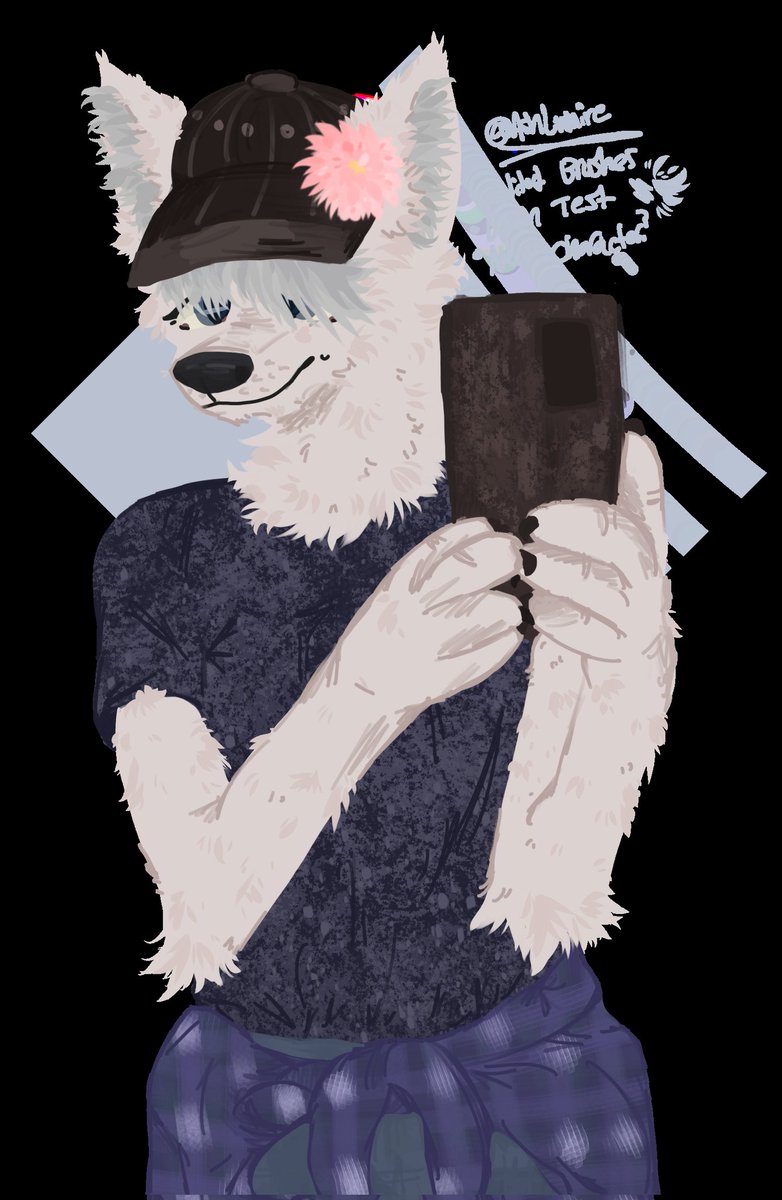 AshLumine's tweet photo. Brush test - reference:me https://t.co/g7clxe3KJR