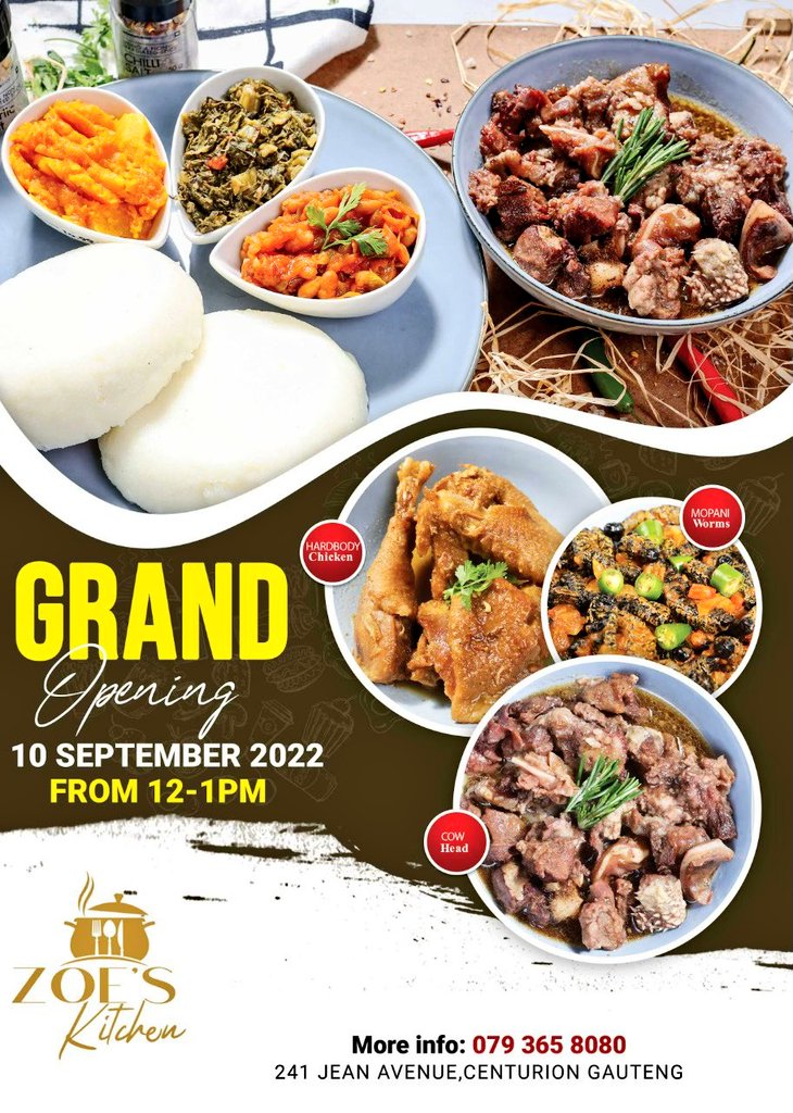 And the countdown to our grand opening begins🥳🍾🥂 Join us on the 10th of September 2022, 241 Jean Avenue - Centurion📍 #ZoesKitchen