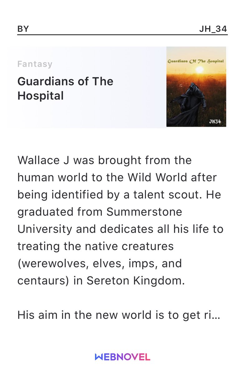 I'm reading Guardians of The Hospital and highly recommend it! Join me in reading it! wbnv.in/a/12h1ZiE