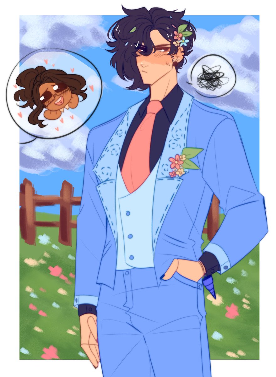 #StardewValley #StardewValleyFanart #SebastianStardewValley
LO DIBUJE SIENDO LINDO CON EL TRAJE DEL BAILE FLORAL