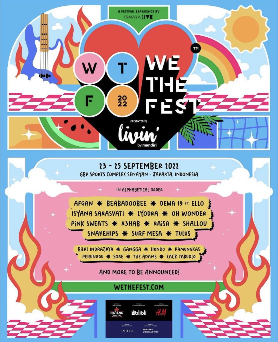 typicalemofairy's tweet image. WANT TO SELL/WTS  

Tiket WTF - We The Fest 2022
• 3 Day Pass tipe GA (Bukan yang Early entry)
• Ready 2 tickets

Akan dibantu urus sampai dapat Wristband, take all only 2,5jt ajaa beli 3,2jt‼️

Bisa via Shopee/Tokped #wethefest #wtf2022 #wts