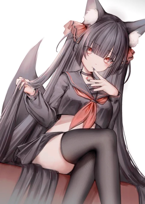 セーラー服たまちゃん #夏休みはフォロワーさんが増える #久遠たま 