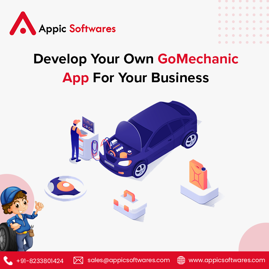 appic_softwares's tweet photo. Boost your business performance with the newest #GoMechanicApp

Go Mechanic is a well-known #website auto service #application that allows users to service cars online whenever they want. Reach us and Get Amazing Solutions with @appic_softwares 
#appdevelopment #mobileapp https://t.co/J75g4RuDWk