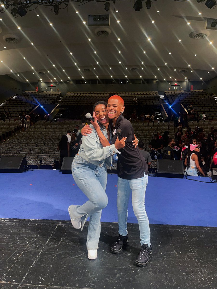 ANWspeaks's tweet photo. HU26 I hope you got a good taste of HU! The energy was through the roof! 

Ft. The Best Co-Host ever! @sscciceroo https://t.co/GYijhufydC