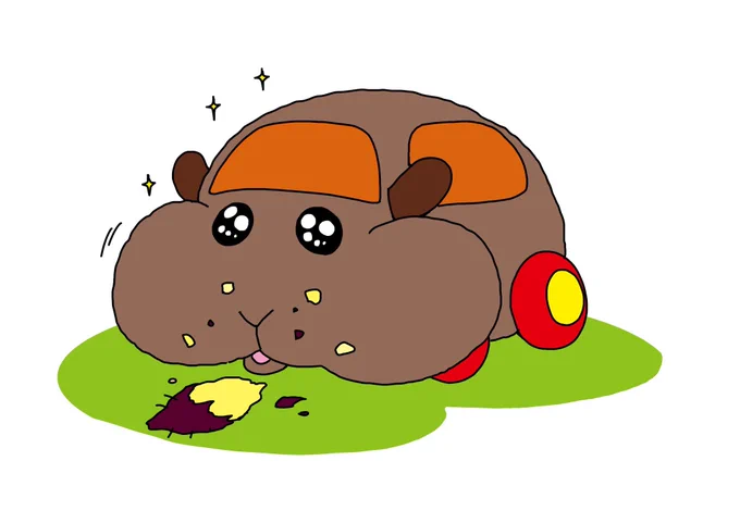 あんまり描いてないけどモルカー詰め 