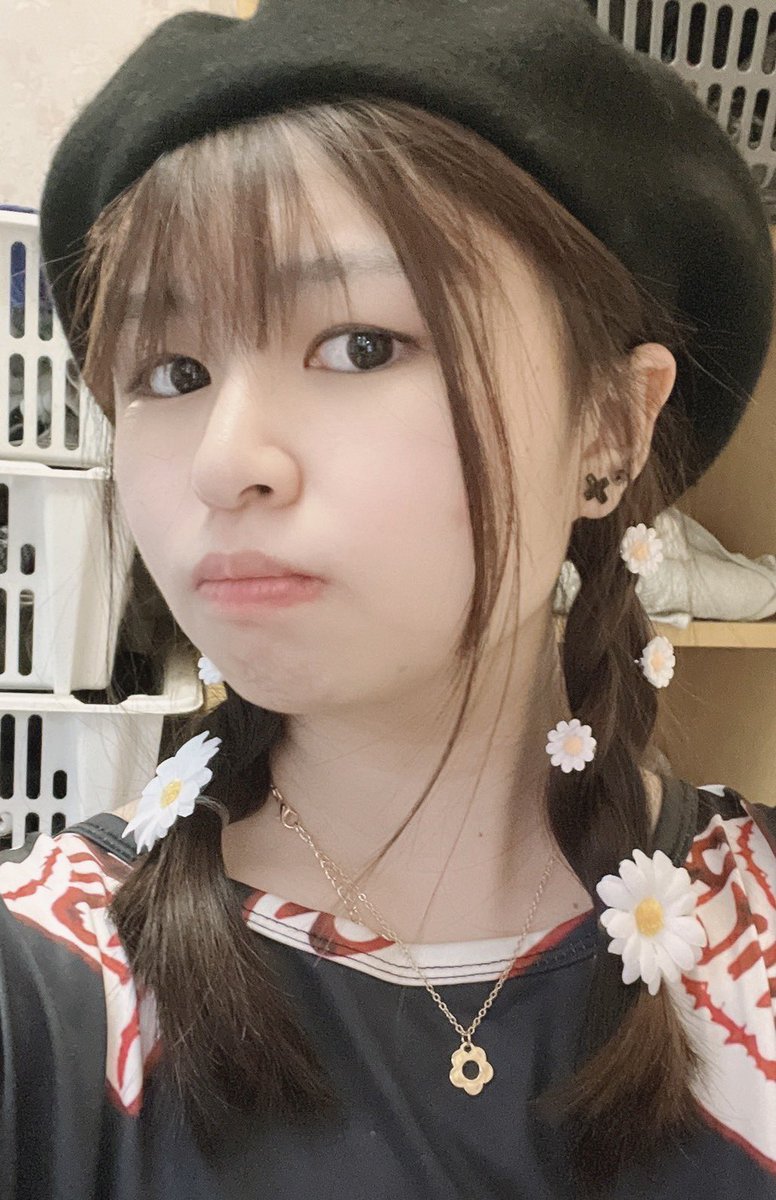 むちゅめすっぴんヘアアクセ盛💕可愛いー✨✨💕