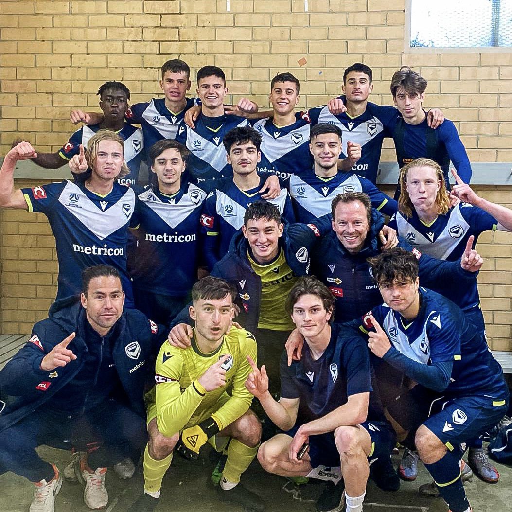 gomvfc's tweet photo. Premiers! 💙

We’ve taken out the U21 NPL 3 Men title after a remarkable 21-1 season!

The boys enter the finals next week with the Championship in their sights. https://t.co/Hbho1VpaYM