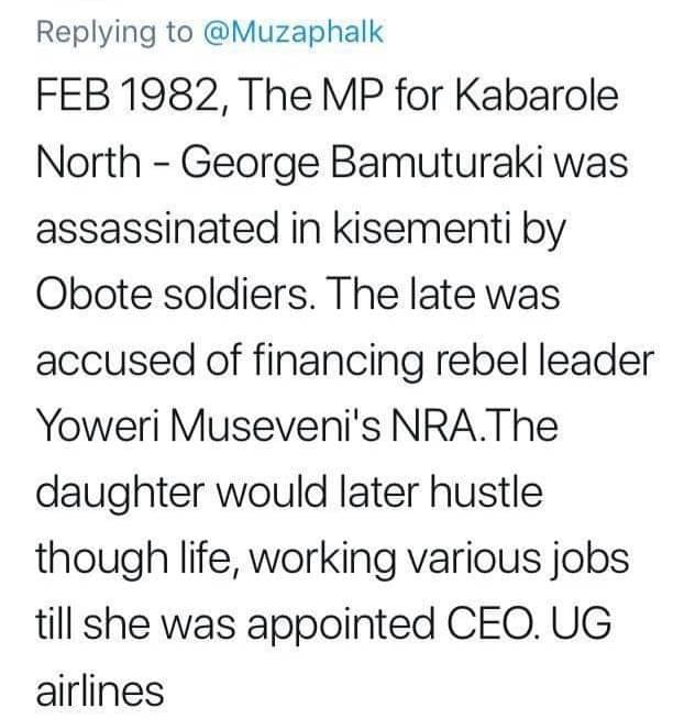 joshjeje2's tweet photo. So the SWASA graduate was being rewarded for her late father's contribution to the NRA war. Now we can move on. https://t.co/HM2o6TI2TE