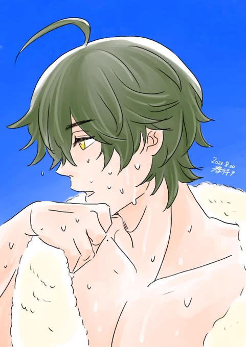 見られてる意識が全くない時のくわわの横顔にドキッとしたい夏 