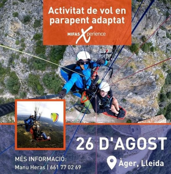 aspidlleida's tweet photo. Els col.legues gironins d'Associació @GrupMifas  ens conviden a participar a l'activitat de #vol amb els amics @entrenuvols Ager #Lleida !!! Obert als socis/es d'ASPID!!! Som-hi!!! #SomTransformació #mifas #lleidaturisme @agerair @ageraventurat @Ajuntament_Ager @turismedelleida https://t.co/A4QCuMuBcW