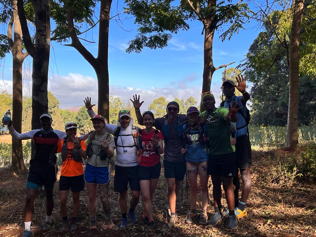 KStagerun's tweet image. Day 5: Simba Farm to Masama Camp 44 km, elevation +1,660. Longest day of the trip, and we found the sun! #KSR2022 #noodlelegs #ultrarun #trailrunning