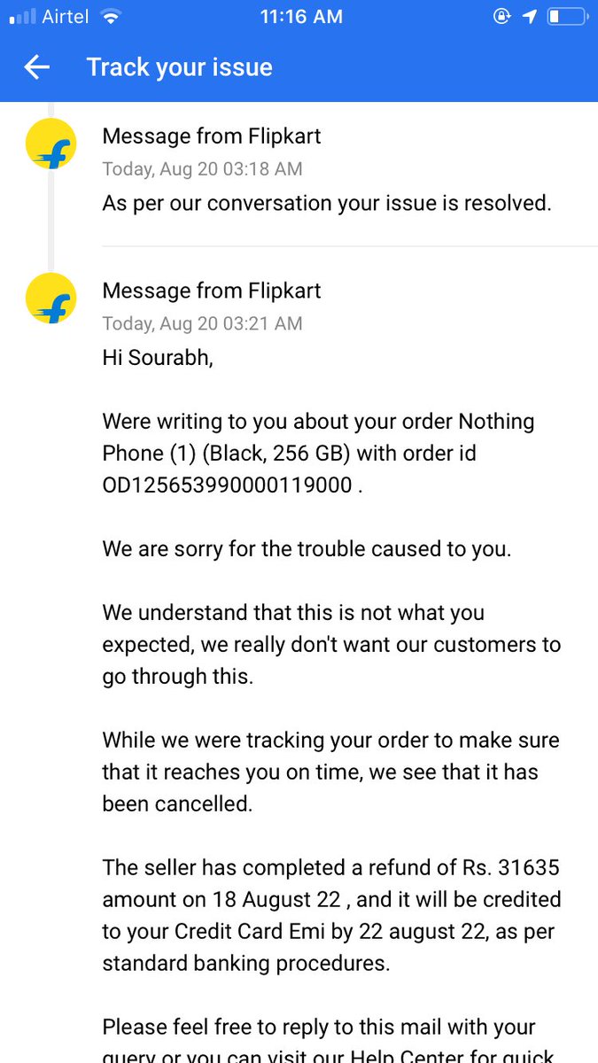 ss91_13's tweet photo. @ChandelAbhinav0 @Flipkart @ekartlogistics See these.. I don’t even know which conversation are they addressing here.. but the issues have been resolved from their side.. customer can go to hell.. cheapsters @flipkartsupport https://t.co/xoeGNNmQ1U