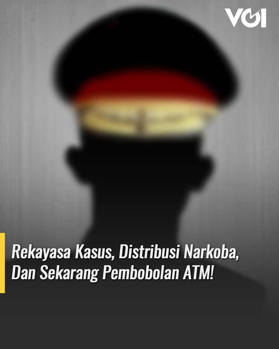 Sebuah Utas :

Konspirasi untuk rekayasa kasus pembunuhan, melakukan perampasan kendaraan bermotor, terlibat distribusi narkoba, dan sekarang menjadi otak pembobolan ATM, sungguh menarik bukan para penegak hukum di negeri ini.