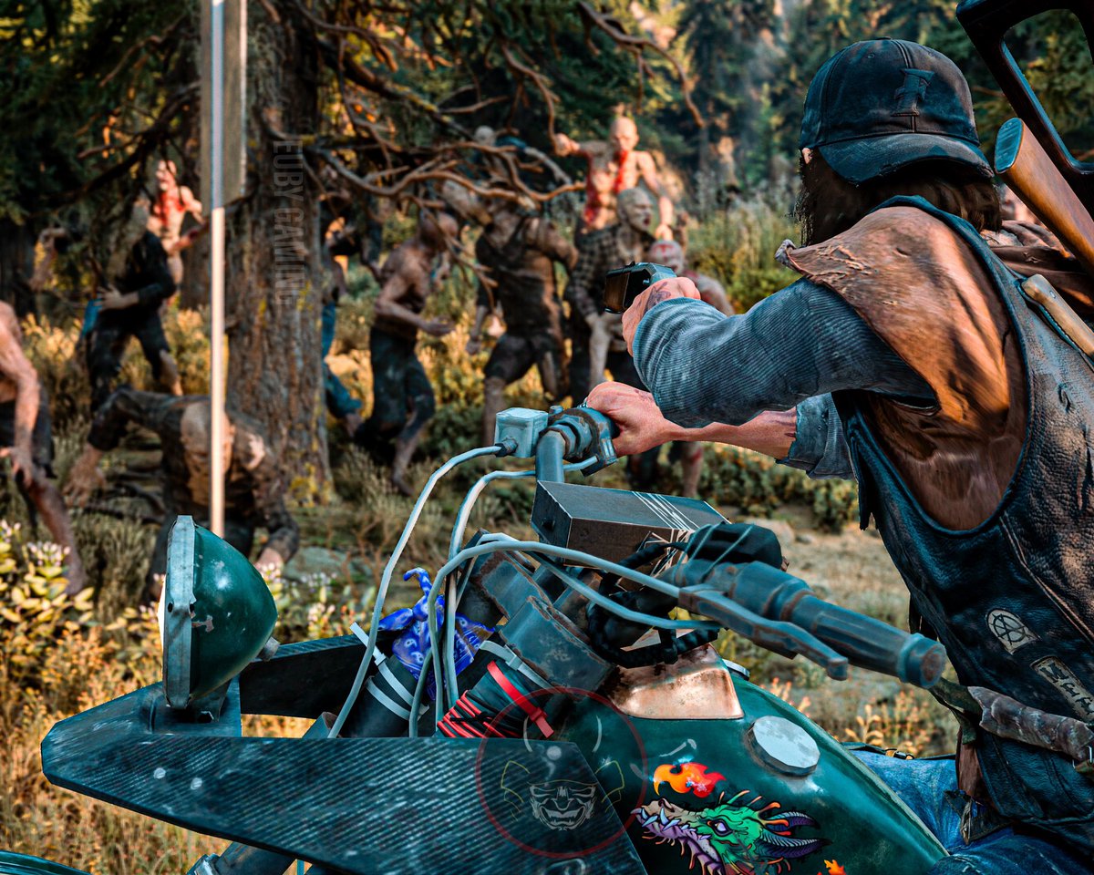 euby_gaming's tweet photo. The roads are dangerous - always bring a friend! 
🏍🧟‍♂️
[#DaysGone]
[Dev: @Bendstudio] 
🎮
#DeaconStJohn #Deek #syphonfilter #gabriellogan #WorldofVP #VGPUnite #ThePhotoMode @PlayStationDE @PlayStationEU @PlayStationUK https://t.co/D8xLxosvK3