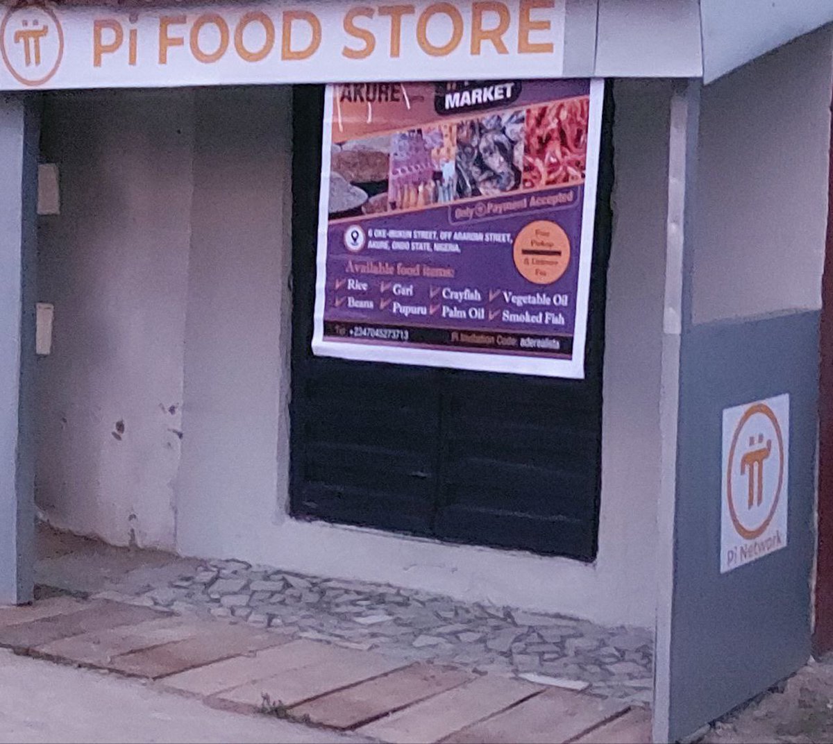 0xleo02's tweet photo. ⚡BreakNews 🔥🔥 Happening in Akure, Nigeria. #PiFoodMarket is a work-in-progress.
We are out to reduce hunger, with 💯% #PiPayment.
Service Area: Only #Akure and its environs. https://t.co/FRZHnBUJi6