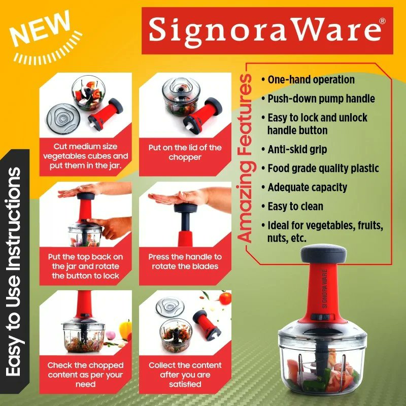 SignoraWare's tweet photo. Thunder Chopper Small for lightning chopping experience 

#signoraware #thunderchopper #thunderchoppersmall #plasticchopper #chop #handchopper #pushdownchopper #safe #quickchopping #vegetables #fruits #kitchentools #fastchopper https://t.co/L17NYJTGDW