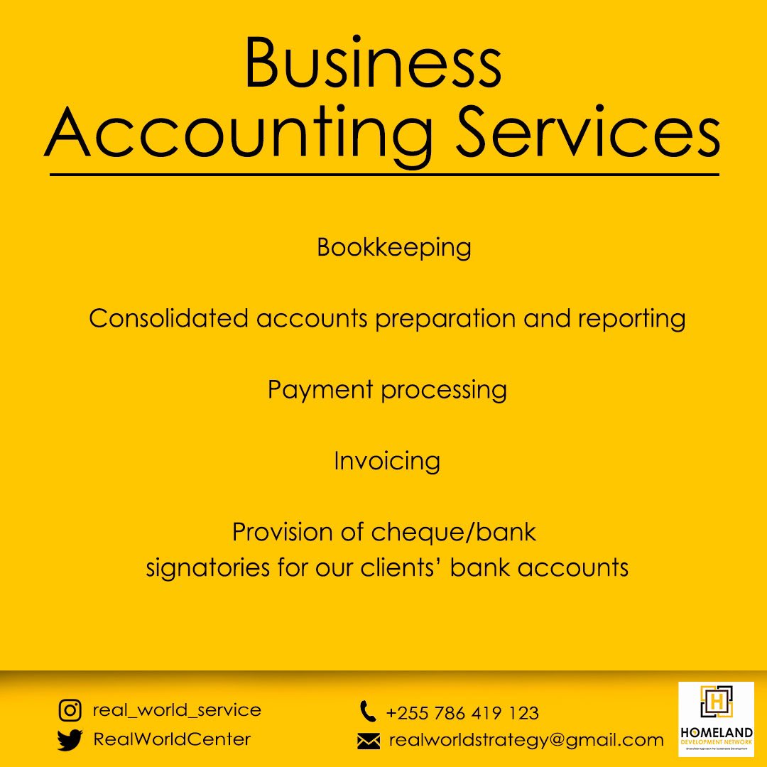 HomelandBizClub's tweet photo. #BusinessAccounting

We take care of your accounting needs so you can optimise your operational costs, ensure ongoing compliance with local regulations and accounting standards and benefit from professional analysis and suggestions based on relevant information. https://t.co/kgwhuZrAlW