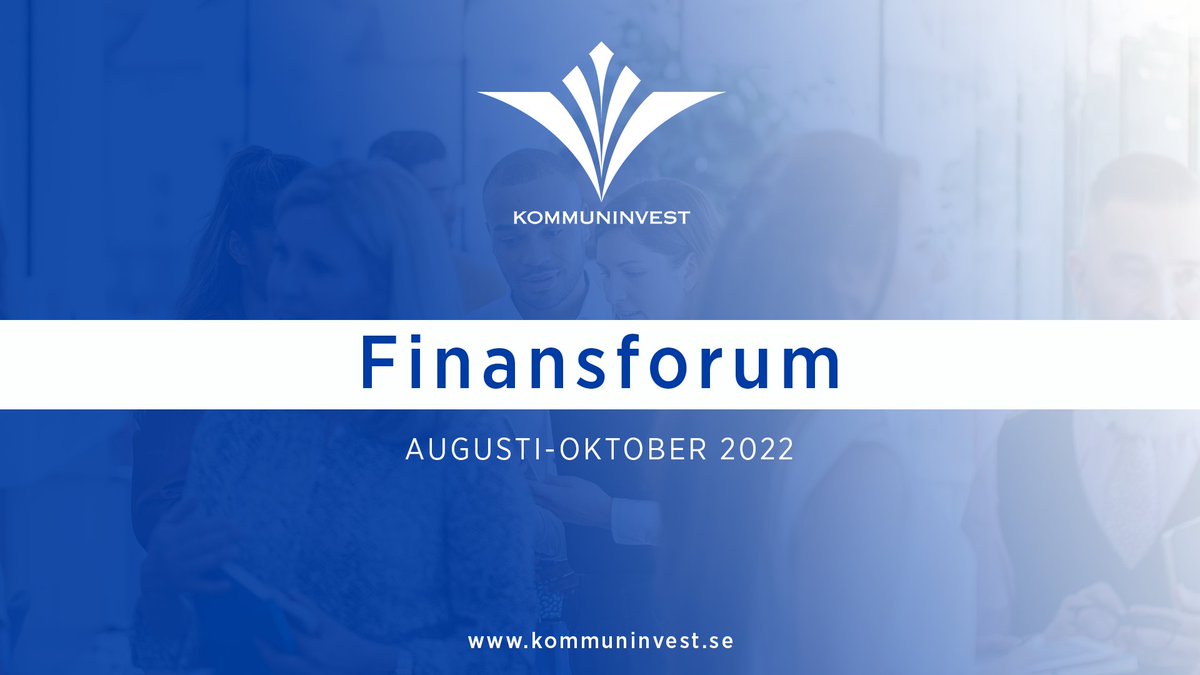 Högintressant webbinarieserie om välfärdens finansiering

Finansforum är en serie på åtta webbinarier som går på djupet i de mest aktuella frågorna i den kommunala ekonomin.

Allt är kostnadsfritt. Alla är välkomna att delta!

Info och anmälan: kommuninvest.se/for-kunder/fin…