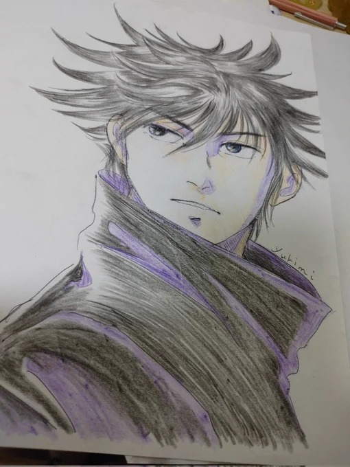 #このタグを見た人は推しの初描きと現在の絵を載せる 意外に、初描きがそこそこ…|ू•ω•) 