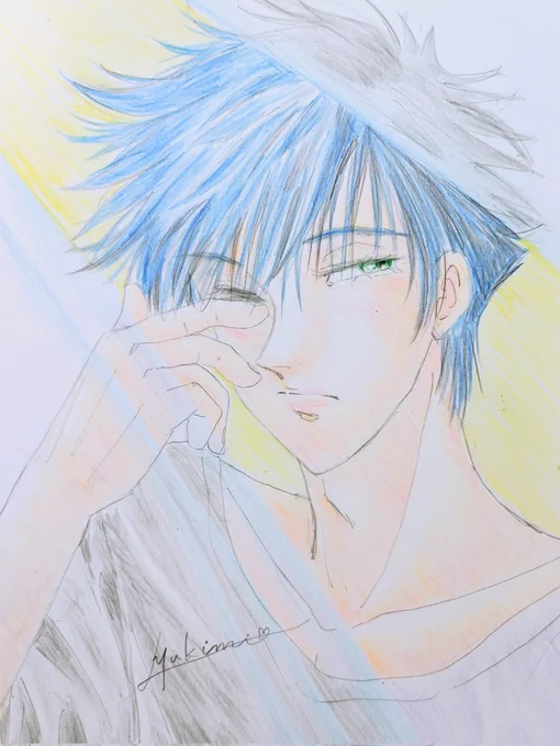 #このタグを見た人は推しの初描きと現在の絵を載せる 意外に、初描きがそこそこ…|ू•ω•) 
