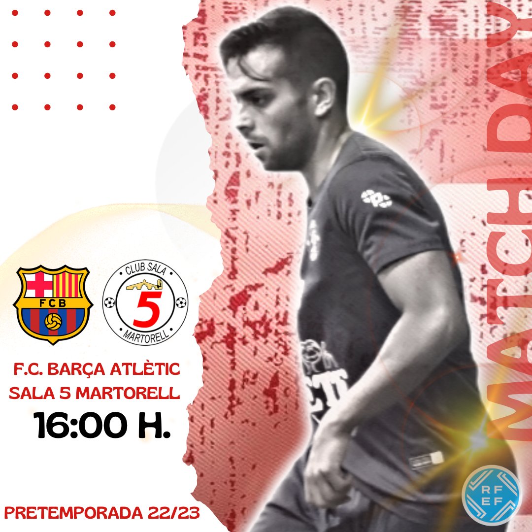 sala5martorell's tweet photo. 🔴 Llega el primer partido de preparación para los de @vicgr7 .

#cs5m #Pretemporada https://t.co/b9opN96uis