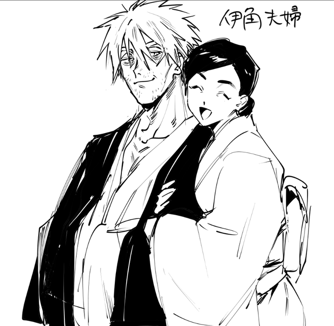 伊角家の人々のらくがき🐟本編には出たり出なかったりです。 