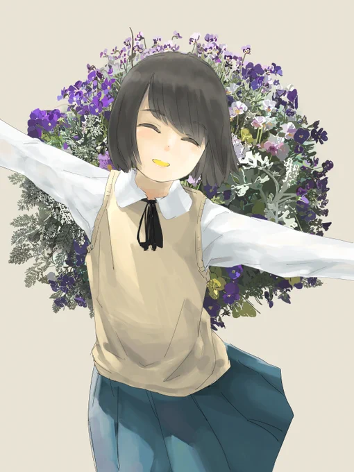 最初期に頑張って描いたこの4枚から1枚をリメイクします。 