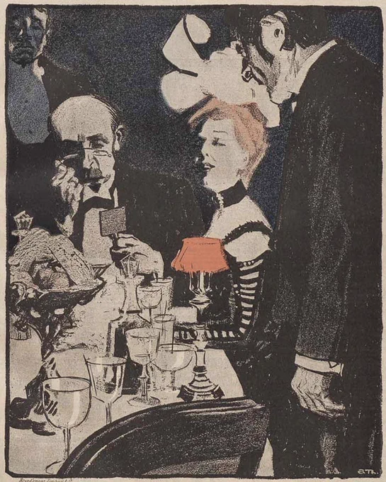 Eduard Thöny エドゥアルトトニー
(1866-1950)ドイツの風刺画家、イラストレーター 
