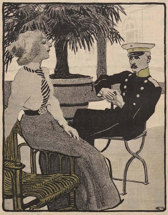 Eduard Thöny エドゥアルトトニー
(1866-1950)ドイツの風刺画家、イラストレーター 