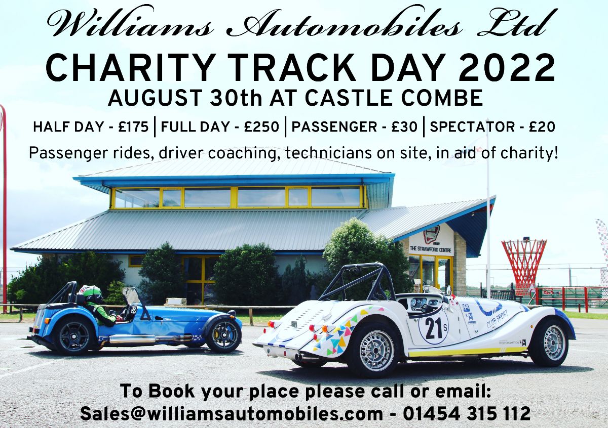 Williams Charity Track Day 30th August 2022 and Open Day 2022 - mailchi.mp/williamsautomo…