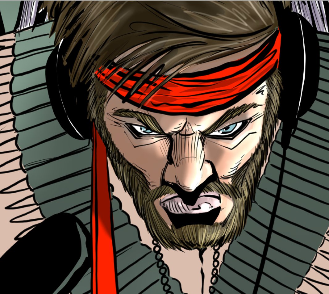 Coloring progress. <a href="/Caspersight/">Caspersight</a> , my dude!

One more tease and then no more until I send Ben the actual poster and he (hopefully) shows it on his channel:youtube.com/c/Caspersight 

And if anyone's interested, I AM available for commissions! Rate sheet is pinned to profile! DM me!