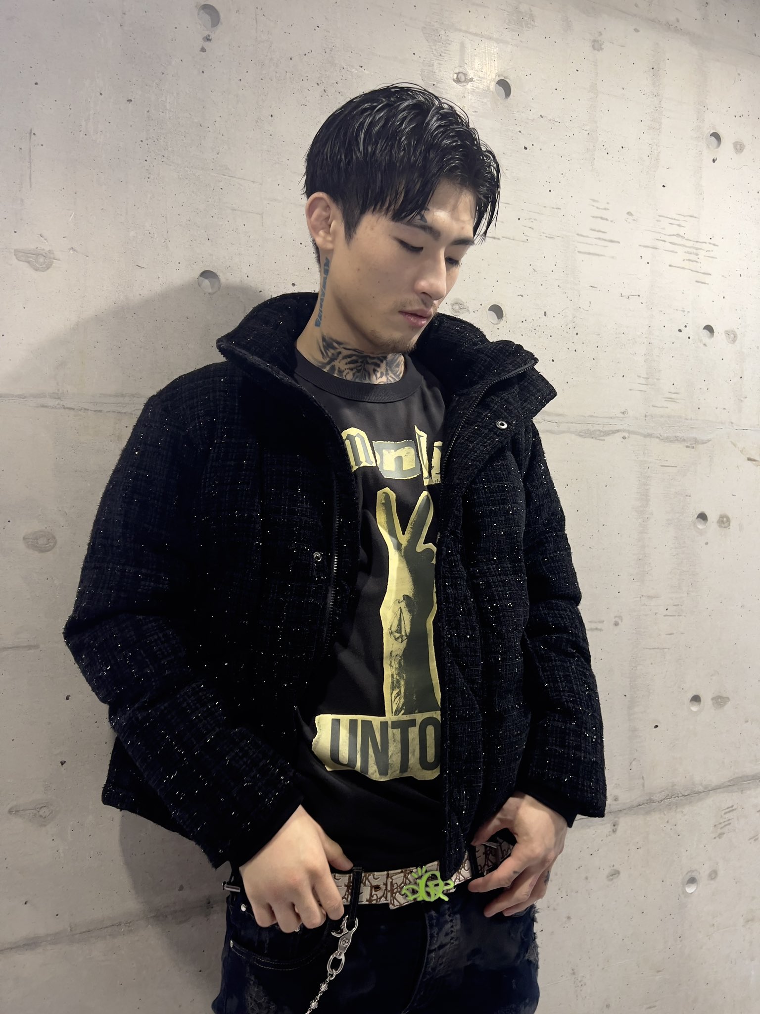 AMNJX ダウンジャケット 平本蓮 Lサイズ ブラック 【希少!!】 www