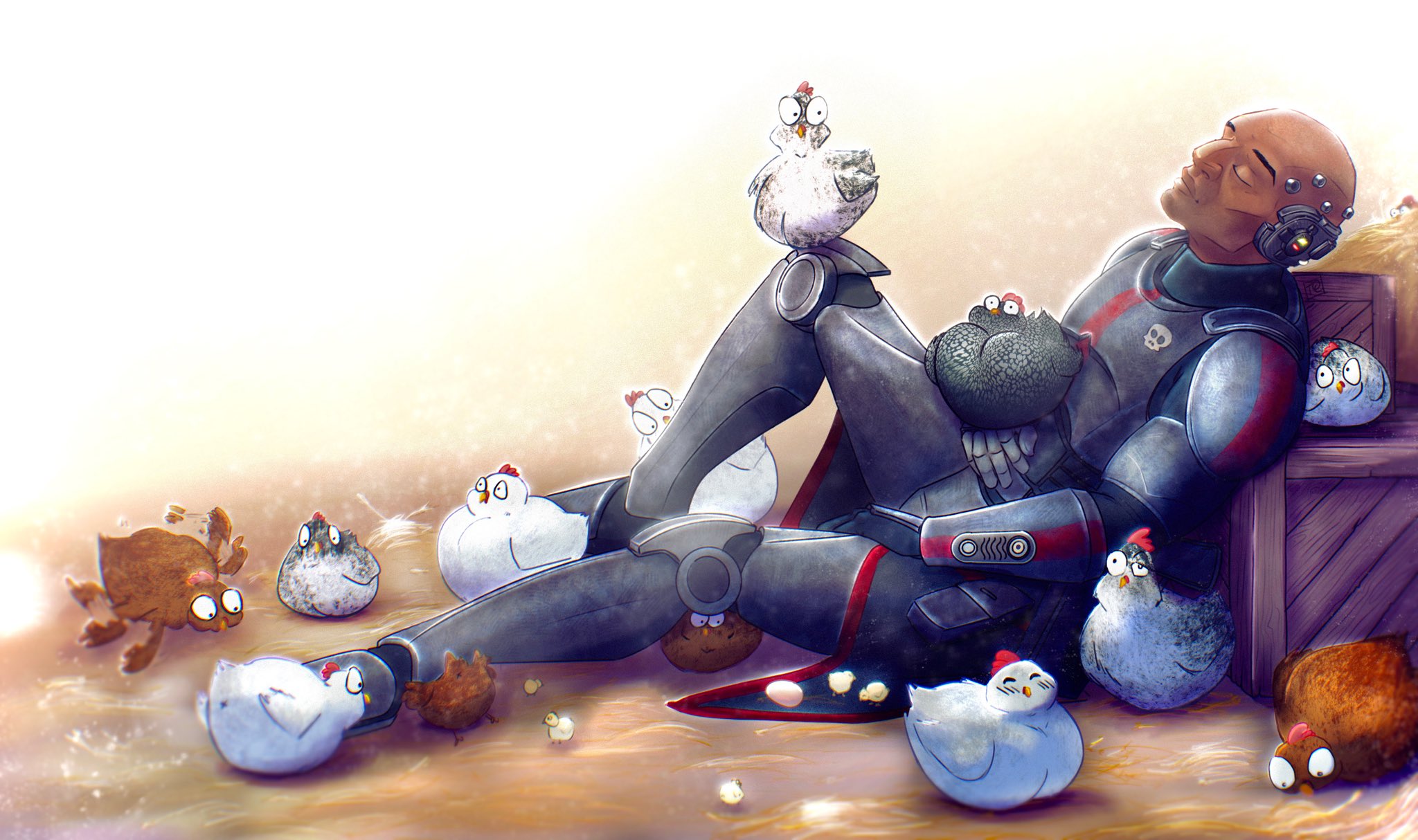 Creme18 emergency comm. 🐓 on Twitter "Echo and chickens…PART TWO (electric boogaloo!) https