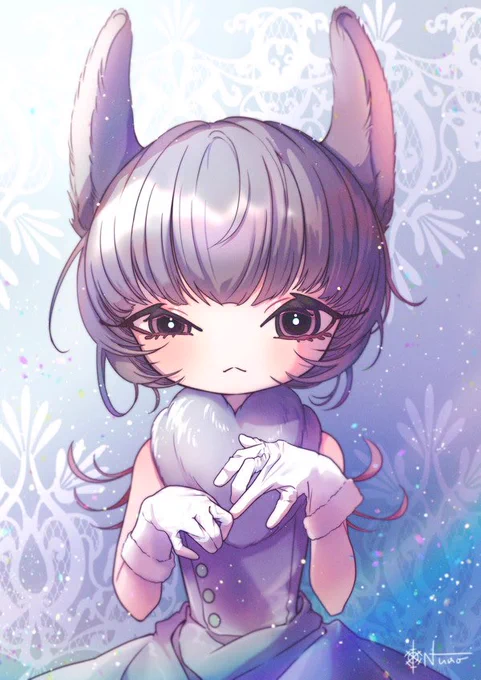 ヴィヴィです 飼っているうさぎの擬人化 