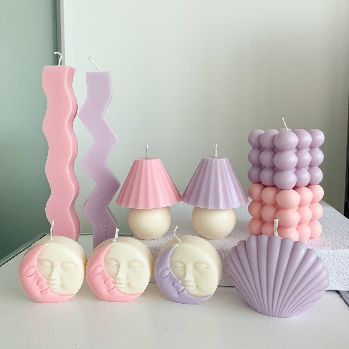 candlesloverusa's tweet photo. #Seashell #candle | geometric candle | #BubbleCandle, soy #wax candle | https://t.co/JJ9x2YgiH7