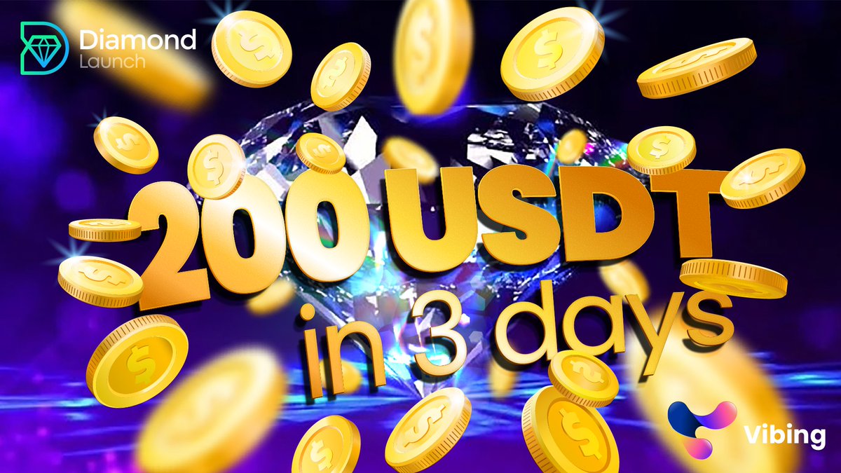 DivergeLoop's tweet photo. ♥️🐻#DiamondLaunch Exclusive🌈Telegram Engagement Event🐻♥️

💰200 USDT (4 USDT for 50 Winners)
🗓Valid for 3 days

🤔How to Participate in the Event❓
📍Like + RT
📍Join TG (https://t.co/Ah3AbVgI0w)
📍Comment below about the Diamond Launch @VibingProtocol #IDO Whitelist https://t.co/FnBFDNtzUz