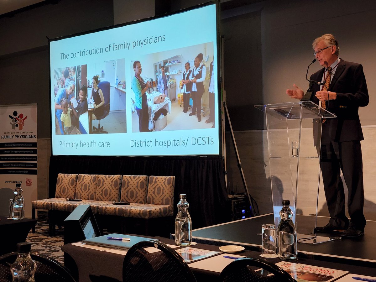 #SANFPC22 Morning plenary kicked off with Prof Bob Mash providing an overview of the latest national position statement on #familymedicine in #SouthAfrica. See: safpj.co.za/index.php/safp…. We need to advocate meaningfully for our enhanced contribution to strengthen #primarycare!
