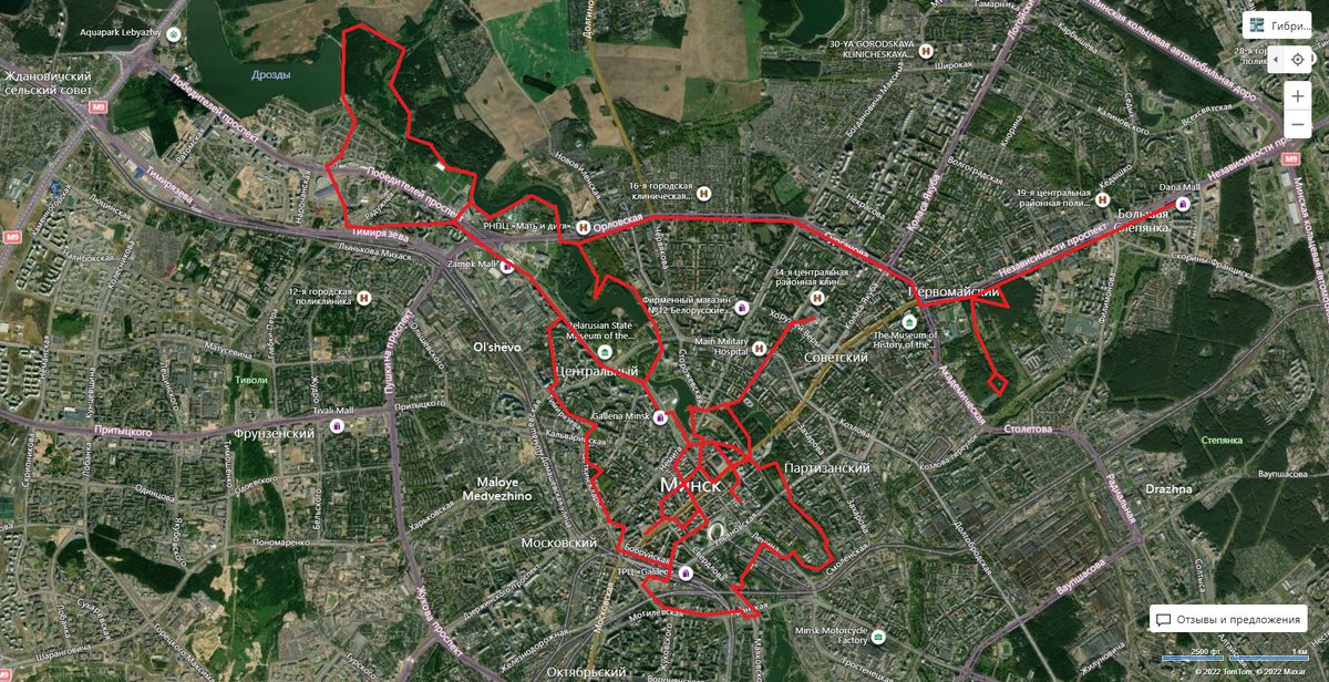 IlGlaz's tweet photo. Here's the final tally on my footwalks across Minsk. Traversed roughly 85 kilometers over five days of stay 👣👣👣

#LegWeek https://t.co/yOgvX065rx