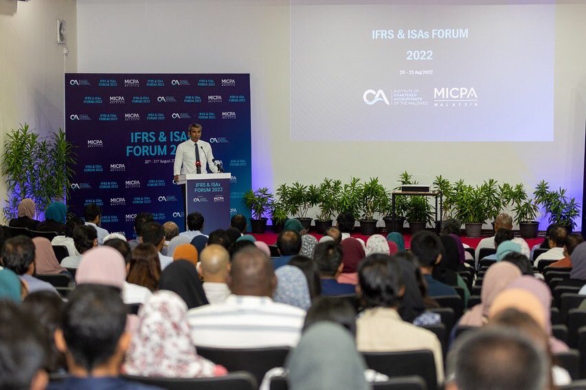 icamaldives's tweet photo. The IFRS and ISAs Forum 2022 begins with 200 participants. The forum addresses the changes to the IFRS and ISAs standards practiced globally. 

#IFRSandISAsforum2022 #paneldiscussion #IFRS #ISAs #Auditingstandards https://t.co/izOgL43Imt