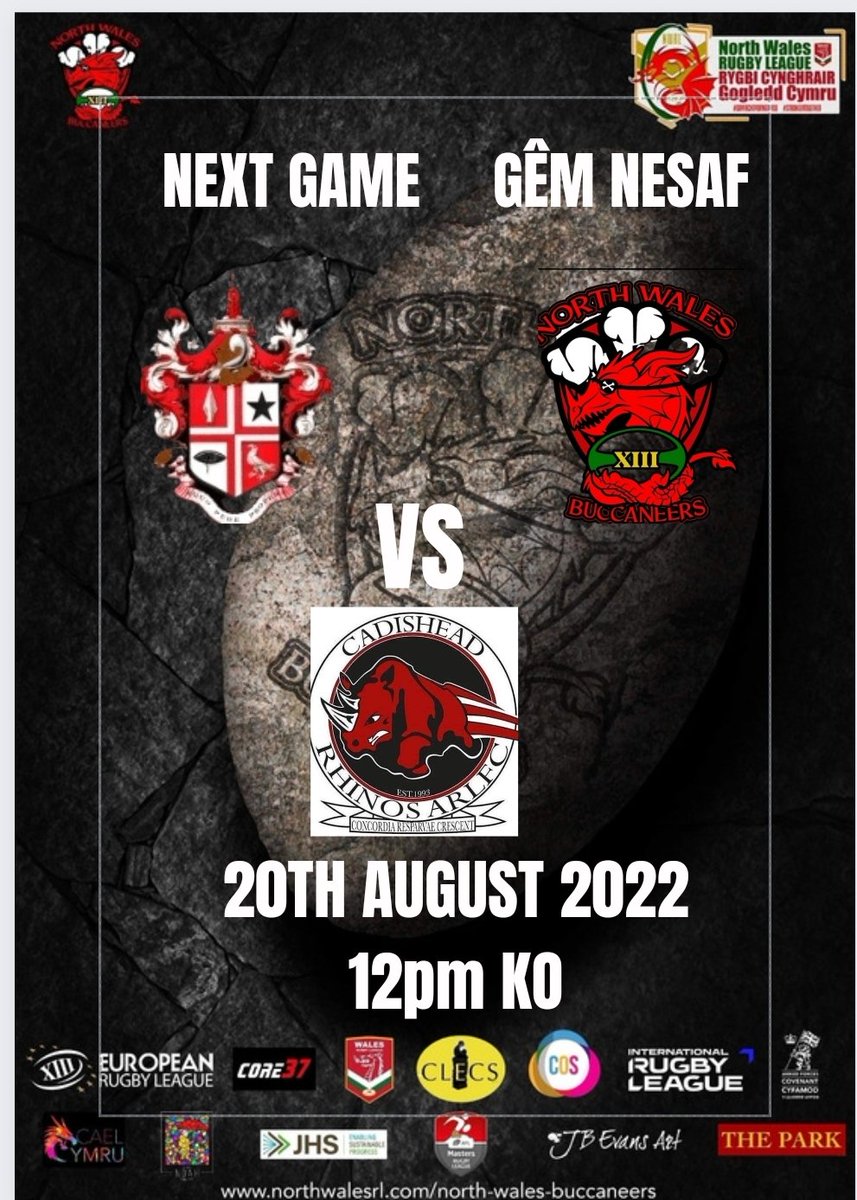 GAME DAY, today the Buccs take a road trip to @leigheastmstrs @LeighEast for a triple header with @CadisheadRhinos @Walesrlmasters @WalesRugbyL