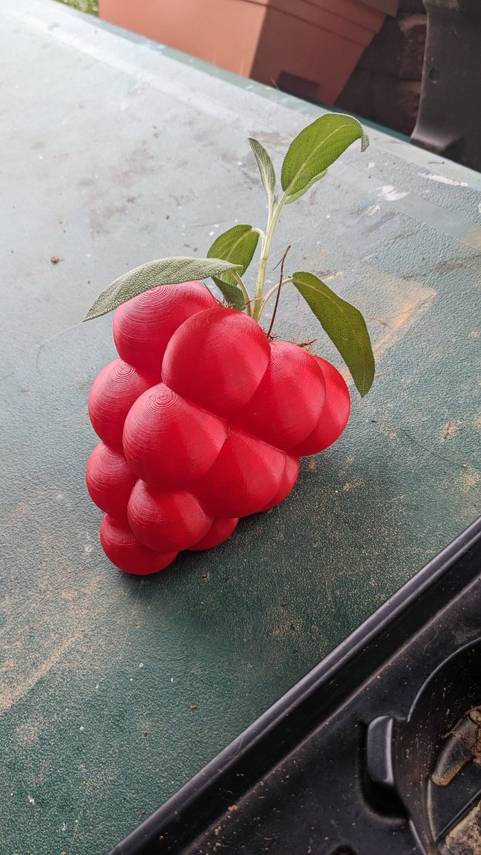 Dixon3dprinting's tweet photo. Designed in Windows 3d builder printed on the #Prusa meant to be a succulent planter available on #Printables under #Dixon3dprinting
#PokemonGo #razzberry #3dprint #printedsolid #jessiepla https://t.co/nWqjbKUfjk