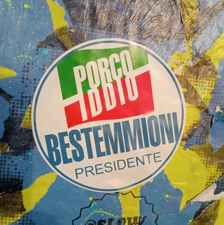 Ceffon1's tweet photo. L'unica alternativa all'avanzata delle destre xeno-trans-omofobo-cristiane è una scelta di campo: inondarli di BESTEMMIONI e ricoprirli fino al collo
#stickers #antifa #logo #forzaitalia #berlusconi #elezioni2022 #giorgiameloni #salvini #antifascismo #ElezioniPolitiche2022 https://t.co/fqOBXPZgkg