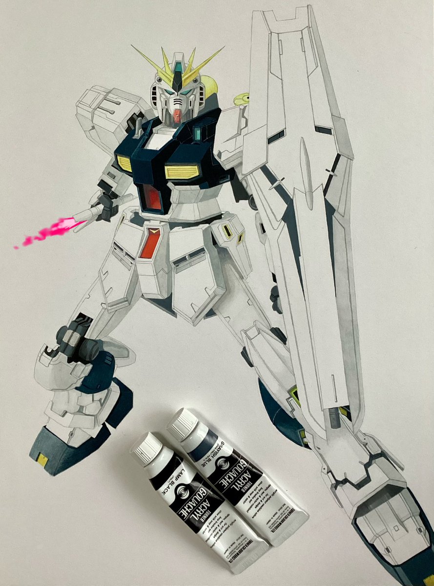 「アムロ パーソナルマークは、後日。取り敢えずここまで。#νガンダム #ガンダム 」|真オーゼ（(@_@))のイラスト