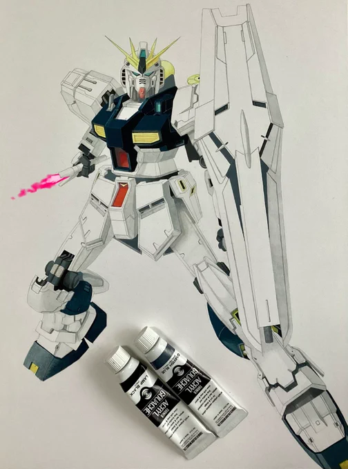 アムロ パーソナルマークは、後日。取り敢えずここまで。#νガンダム #ガンダム 