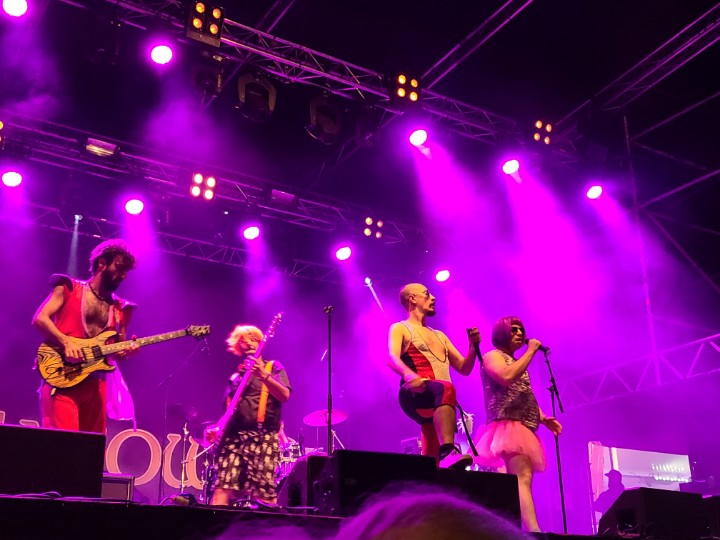BaronRob20's tweet photo. Closing out Thursday at the 2022 #SabatonOpenAir was @Nanowarofsteel , a new entrant in what is becoming a crowded field of parody metal. #NanowarOfSteel were much goofier than @Gloryhammer or @Steel_Panther and maybe not at their level, but their song Valhallelujah was gold. https://t.co/1hwc7cZyFY