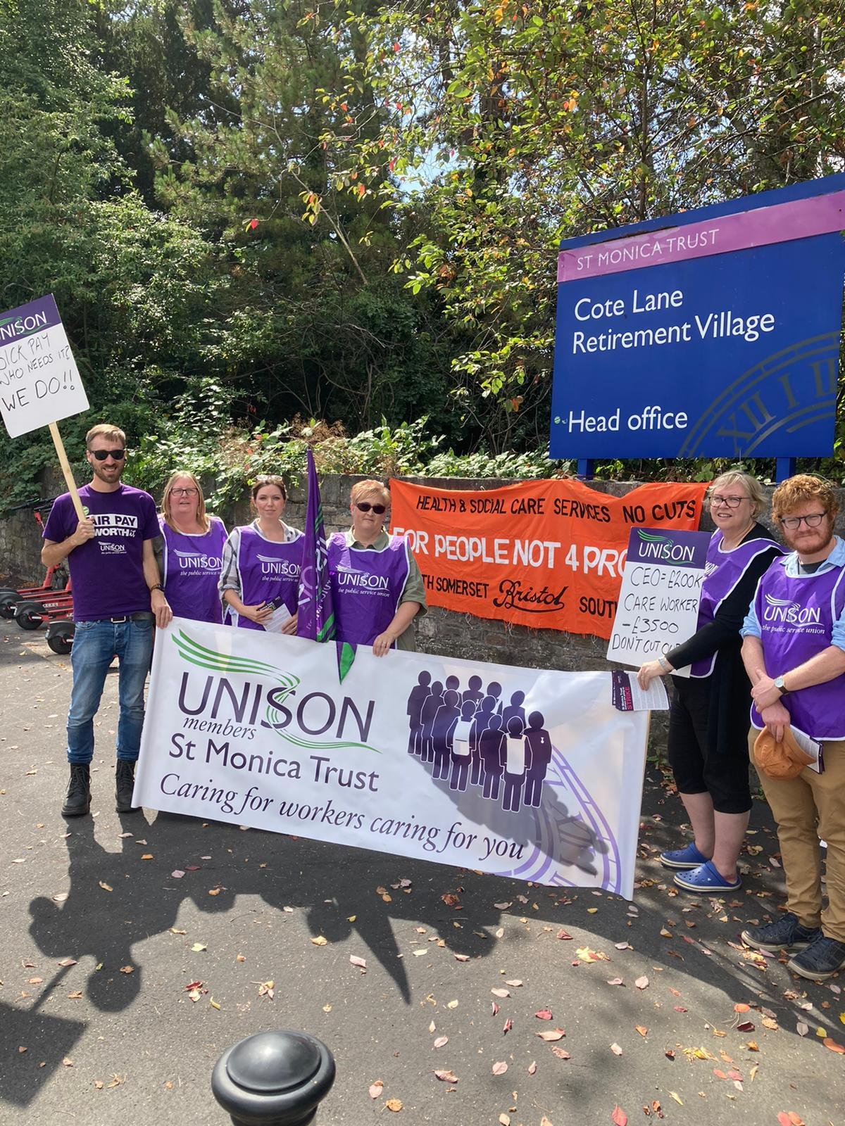 NorthSomerset UNISON on Twitter "Care workers at St Monica Trust are