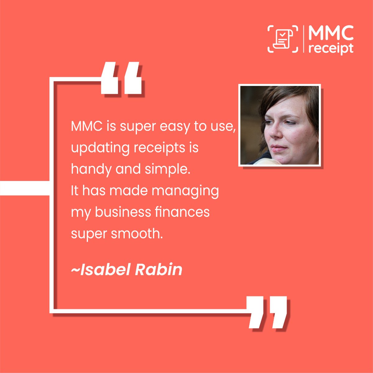 Managing your finances is critical to running a successful business.
Make that important aspect super simple for yourself with MMC's handy document scanning app.

Organizing and monitoring your business finances couldn't get any better than this.

#MMCReceipt #receiptmanagement